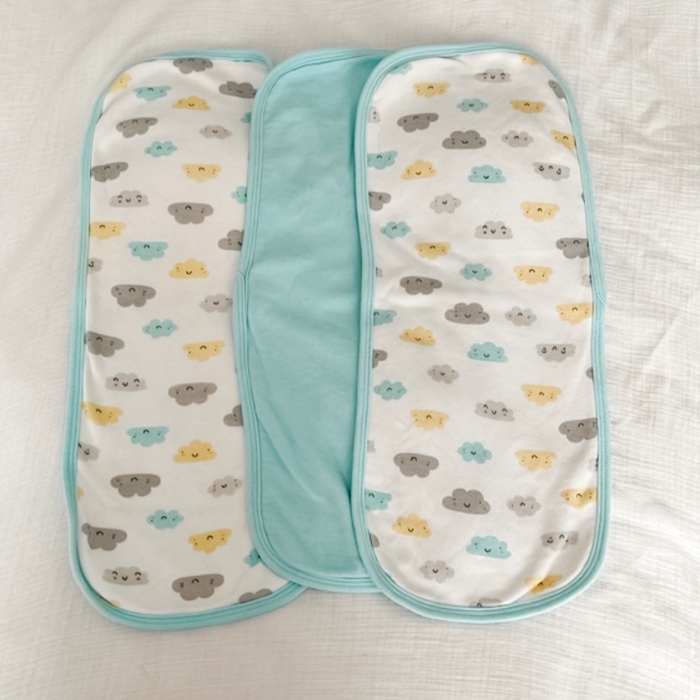 4/$20 Set of 3 Burp Cloths | Gerber |